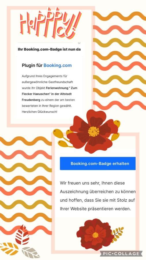 Ferienwohnung " Zum Flecker Haeuschen" In Der Altstadt Freudenberg Freudenberg  Ngoại thất bức ảnh